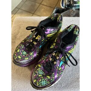 Brooks DNA Women's Tennis Shoes Sneakers Purple Green Blue Lace Up 9.5M
